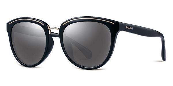 TAC Plastic Colored Sunglasses , Black Brown Plastic Aviator Sunglasses Metal Frames