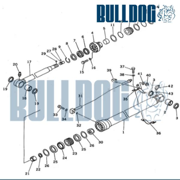Arm Excavator hydraulic seal repair kit 707-99-36620 PC100N-6 Hydraulic Cylinder Seals