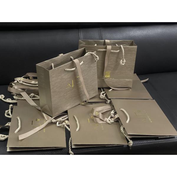 Min Qty 500 Customized Luxury Jewelry Paper bags made with Paper in Paper