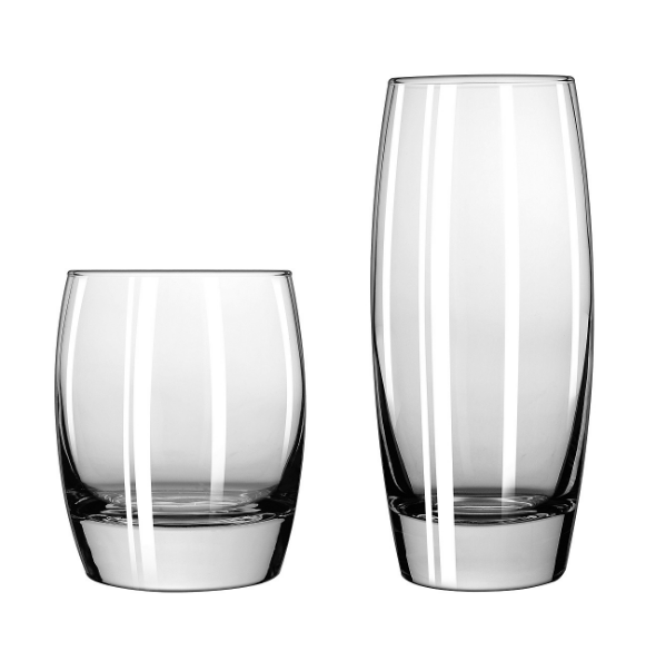 Libbey F2345 Andy's glass of heat-resistant clear blue drink glasses high juice glass water glass