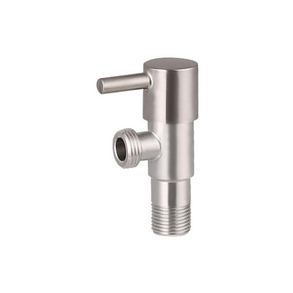 CE Single Way Stainless Steel Angle Stops Plated Brush Finishing