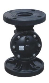 Black Industrial Diaphragm Valves , Diaphragm Operated Control Valve Y Shape