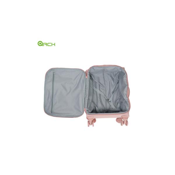 Nylon Cabin trolley Lightweight Luggage Bag with one front big pocket For Short Trip
