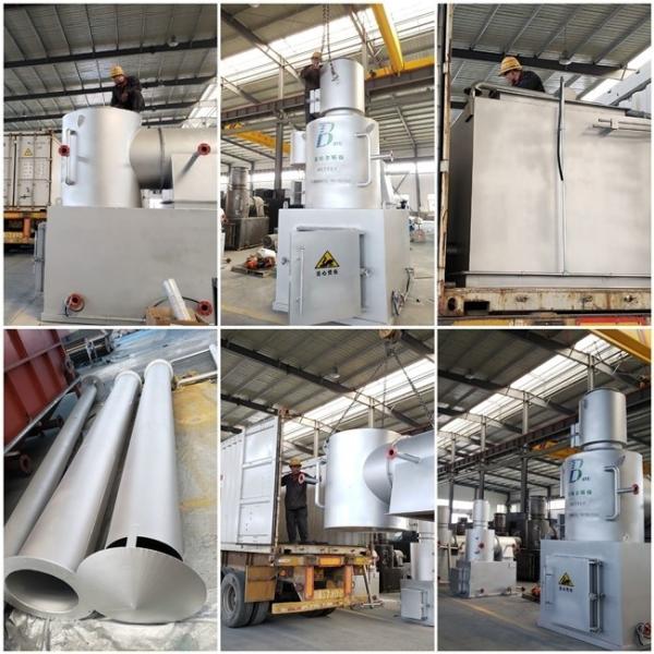 Incinerador de triturador de resíduos Silver Grey 500L/H para gestão segura e sustentável de resíduos