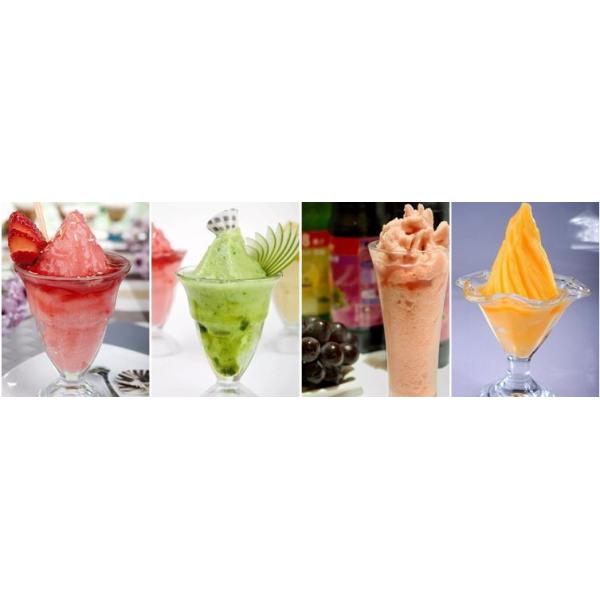 Tensão macia 60hz da máquina do gelado do leite de três sabores para o restaurante