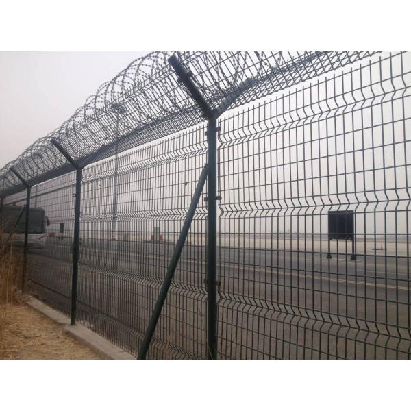 High Durability 5mm Airport Security Fencing Sustainable