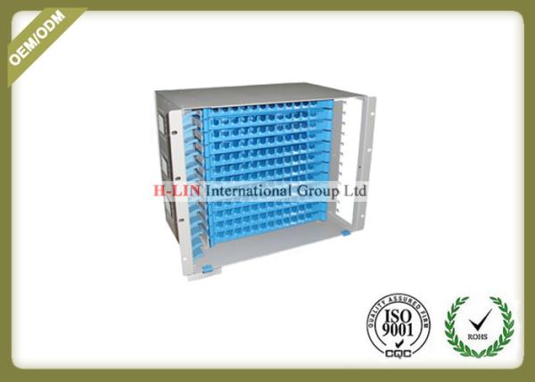 7U Height 144 Ports Fixed Optical Fiber Distribution Box Unit For SC Fiber Adapter