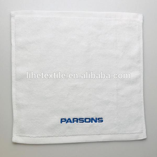 small face towel with embroidery logo 100% cotton hand towels