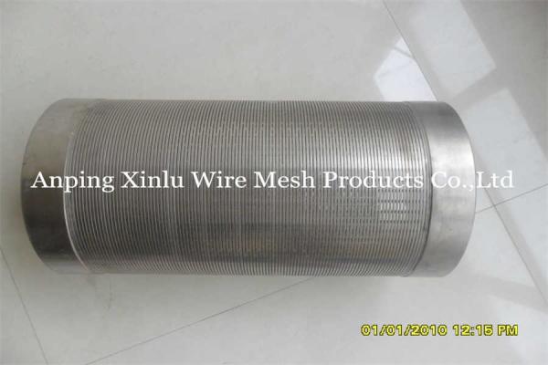 Wire Wrapped Continuous Slot Screen For Deep Well Drilling Ss Material