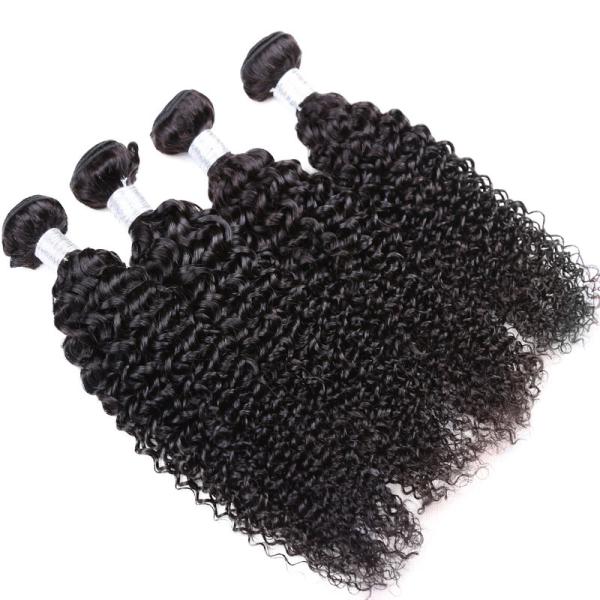 Peruvian Kinky Curly Peruvian Virgin Remy Human Hair Soft Touching 10 - 30
