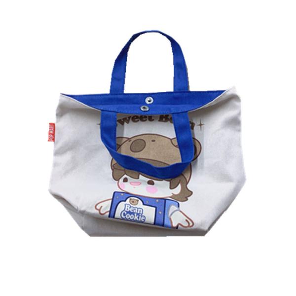 Custom Cotton Canvas Tote Bags Reusable 10oz Foldable Shopping Bag 100% Cotton