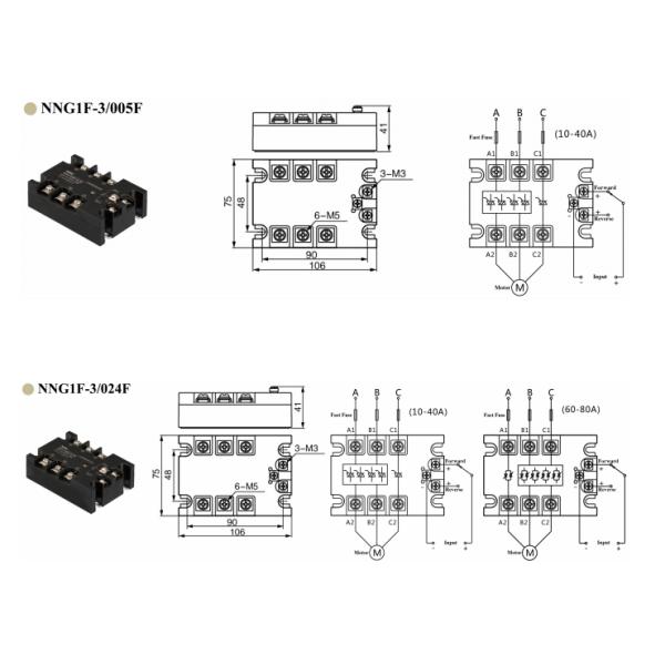 NNG 1F-3 Series Three Phase Solid State Relay with Superior Performance for Industrial Applications