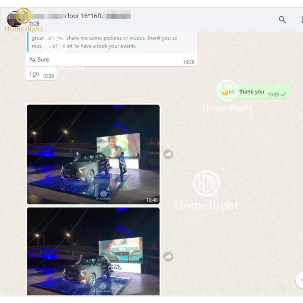 Support Text Word LED Dance Floor Portable LED Video Dance Floor for DJ Stage Equipment