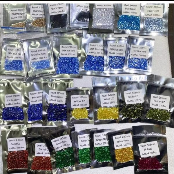 5А Качество 1000 штук/сумочка 1 мм - 3,0 мм Каменные драгоценности Белый кубический циркония для ювелирных изделий