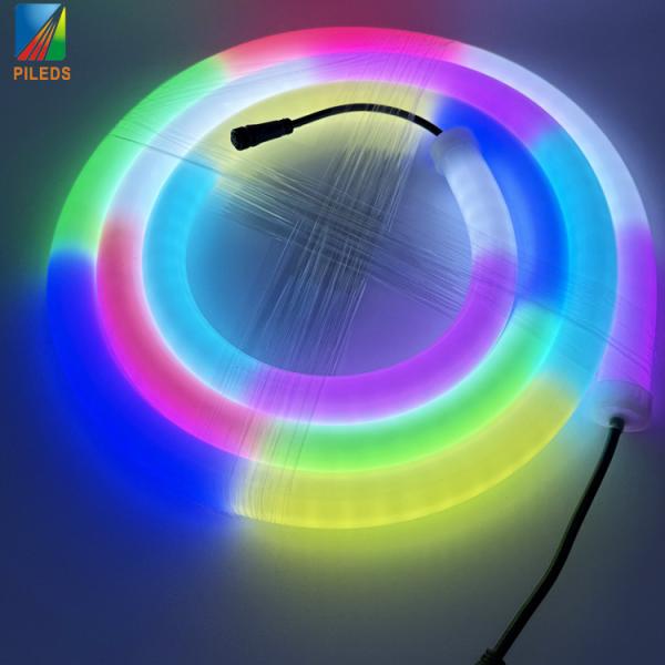 Diámetro de 30 mm 360 grados Flexible LED Neon Strip Tube IP66 longitud Cuerpo de silicona para bar Club Decoraciones navideñas Iluminación navideña