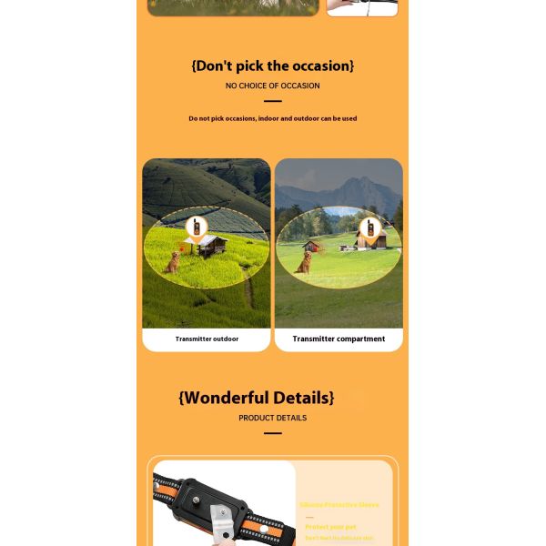 Precision Dog Trainer Multi-Functional Hand-Held Wireless Electronic Fence Forbidden Zone Waterproof IP67 Pet Training Supplies