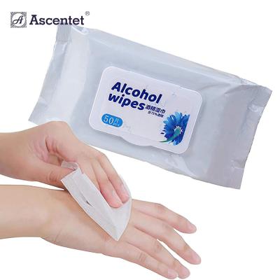 Custom Hospital Medical Sterile IPA Clean Isopropyl Alcohol Antiseptic Disinfecting Wet Wipe