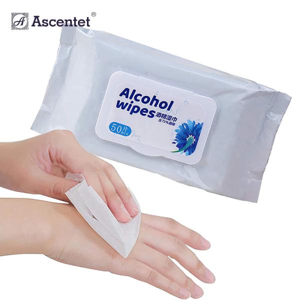 Custom Hospital Medical Sterile IPA Clean Isopropyl Alcohol Antiseptic Disinfecting Wet Wipe