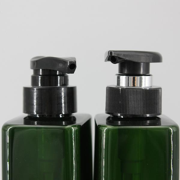 Черноватые зеленые Cuboid бутылки шампуня 550ml Eco