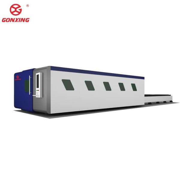 30mm Cutting Thickness Fully Enclosed Fiber Laser Metal Cutting Machine and Exchangeable Table for Cutting Tube Metal Materials
