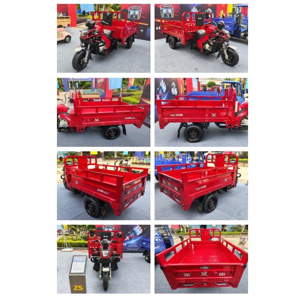 Cargo Truck Petrol Engine Motor Tricycle in Ghana with 4.50-12 Tire Size