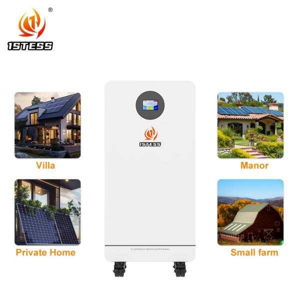 Accueil Système d'énergie solaire 51.2V 300Ah 15.36kwh LiFePO4 batterie au lithium Pack batterie de stockage d'énergie