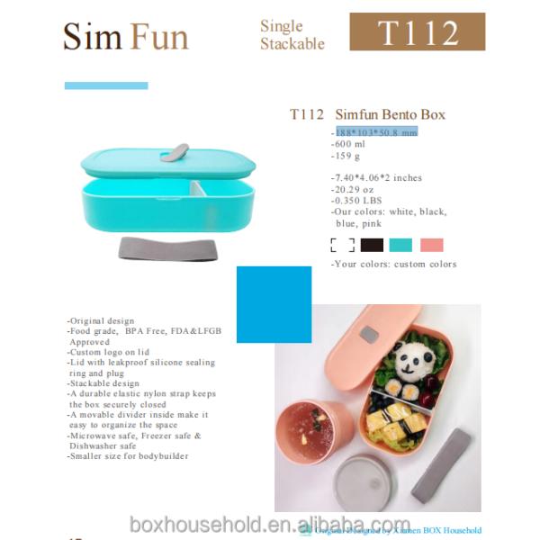 Go Outside 1-Layer Custom Logo Band Bento Box for Soup Fridge Microwave Safe BPA Free