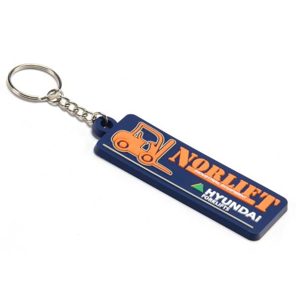 Brand Promotion Best Choice Car Truck Shape Soft PVC Rubber Key Chain with Logo Printed On the Backside