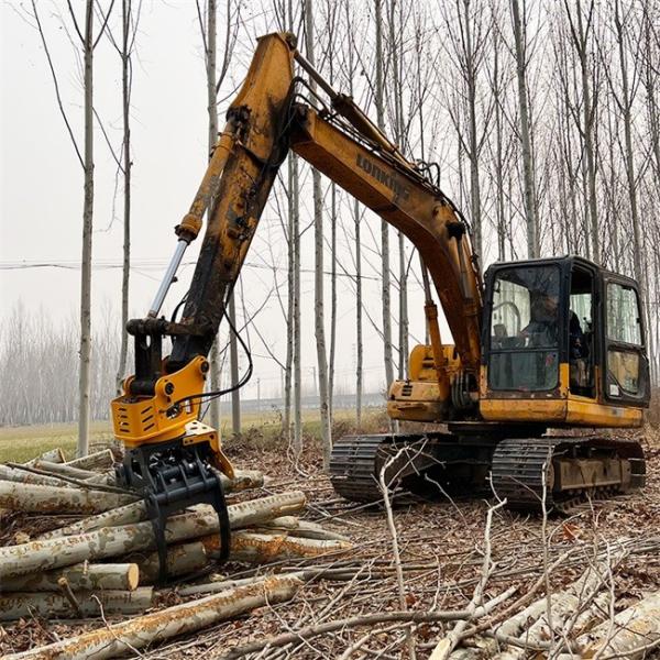 Cortador de madeira 6t escavadeira tesoura para árvores acessórios para equipamentos de construção