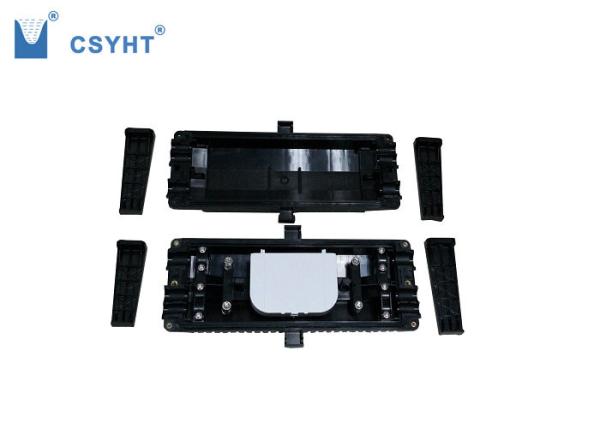 24FO / 48FO Fiber Optic Closure , ABS Plastic Black Fiber Optic Joint Box