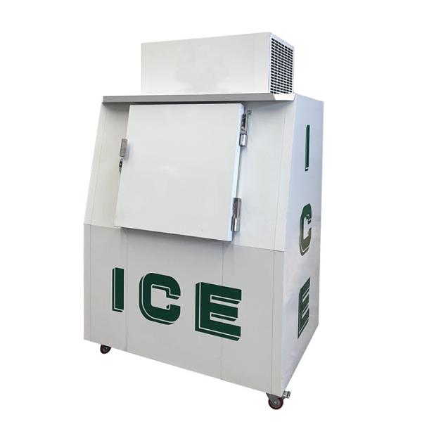 Commercial Outdoor Bagged Ice Storage Freezer, Fan Cooling Ice Cube Freezer