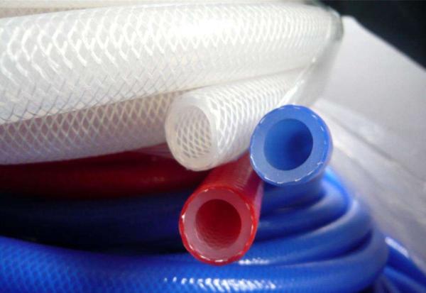 Mangueira reforçada trançada fibra do silicone resistente ao calor para indústrias alimentares