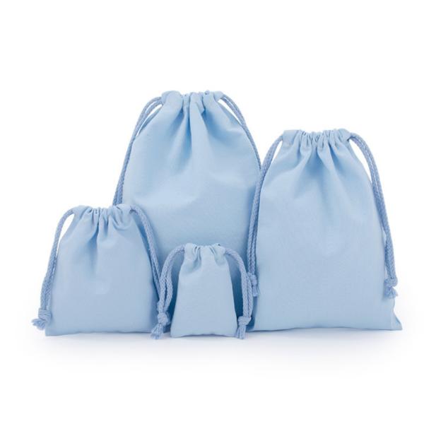 8oz Natural Unbleached Cotton Small Muslin Drawstring Bags 13x16cm