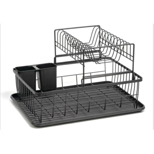 Anti Corrosion 1.5KG Stainless Steel 2 Tier Dish Rack