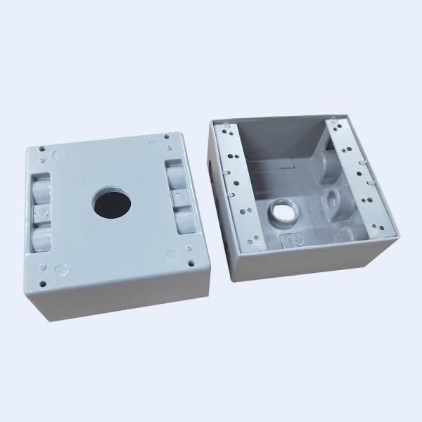 Aluminum Deep Junction Box Powder Coated 5 Holes 9 Holes 1/2 3/4”