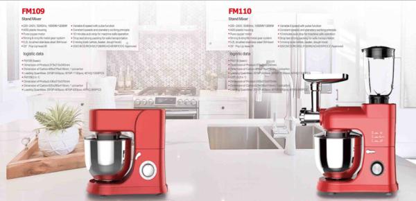 Rotary switch Bowl-lift design stainless steel Skid-resistant feet Stand Mixer FM-109