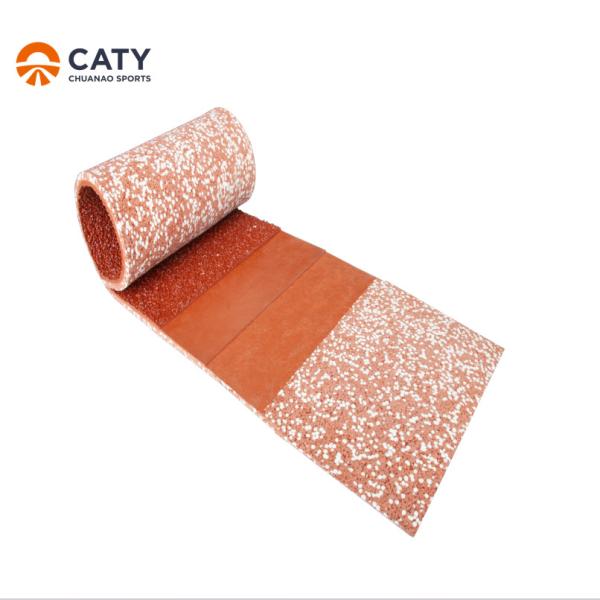 13mm IAAF Approved Automatic Installation Spay Coated Esp Semi-Prefabricated Rubber Running Track
