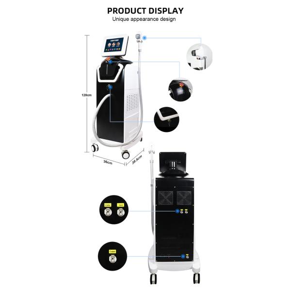 1200W Fiber Coupled Laser Hair Removal Machine With 10.4 Inch Touch Screen