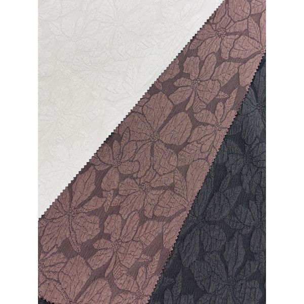100% Polyester Spring And Summer New Style Artistic Leaf Jacquard Fabric 129CM 168G/M ²