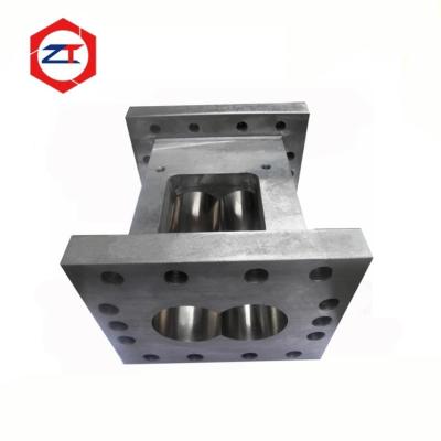 85mm Plastic Pellet Machine Parts Feeder Screw Barrel 67.8mm Center Distance Double-Screw PP Extruder