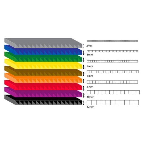 Blank Coroplast Corrugated Plastic Polypropylene Sheet 4x8