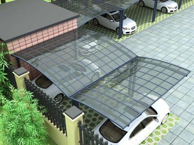 Aluminium Canopy Large Aluminum Profiles Black Outdoor Double Carports