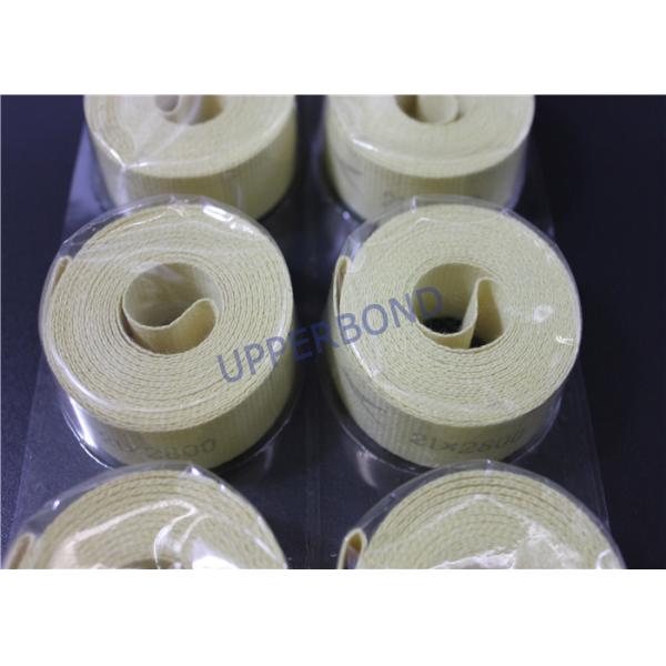 High Temperature Tolerance Kevlar Fiber Garniture Tape with Low Extensibility and High Fracture Strength for Tobacco Machines