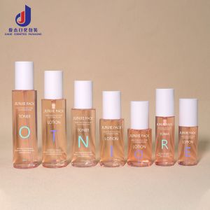 Modern Design Custom PET Perfume Toner 50ml 80ml 100ml 150ml 180ml Spray Lotion Bottle Luxury Plastic Cosmetic Packaging