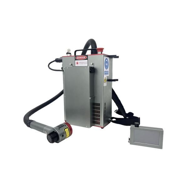 50W 100W 200W Mini Fiber Laser Machine Backpack JPT Laser Rust Removal Cleaning Machine Pulse Laser Cleaning Machine