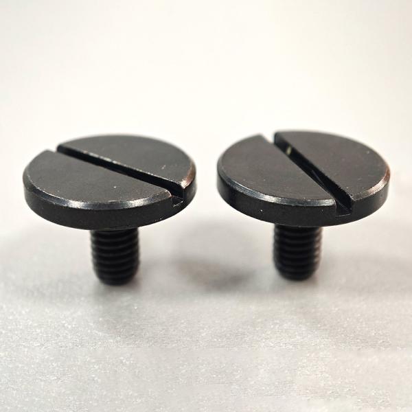 Comprimento 15 mm parafusos de cabeça de fenda de aço inoxidável com revestimento de zinco preto