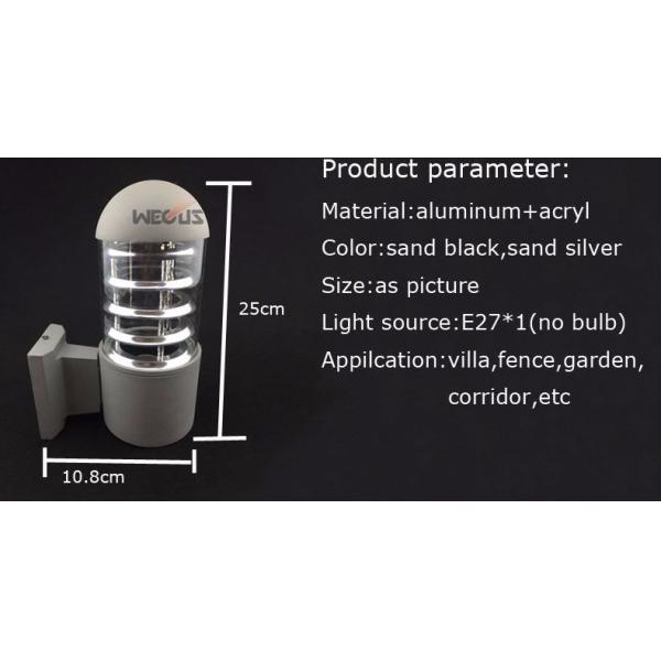 Decoration waterproof outdoor lighting E27 modern wall outdoor sconce light(WH-HR-28）