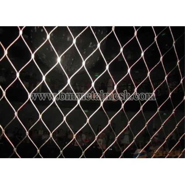 Stainless Steel Cable Webnet / Cable Mesh For Bridge Protection