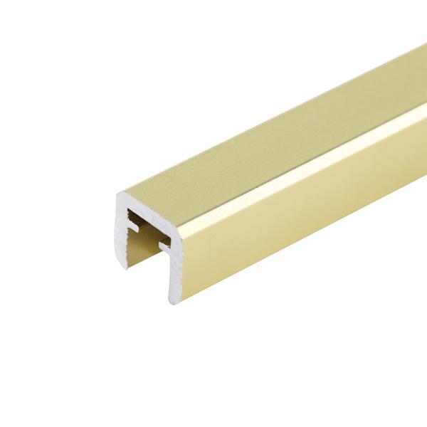 Glass Fence Handrail Black Aluminum Handrail for Tempered Glass and Silver White