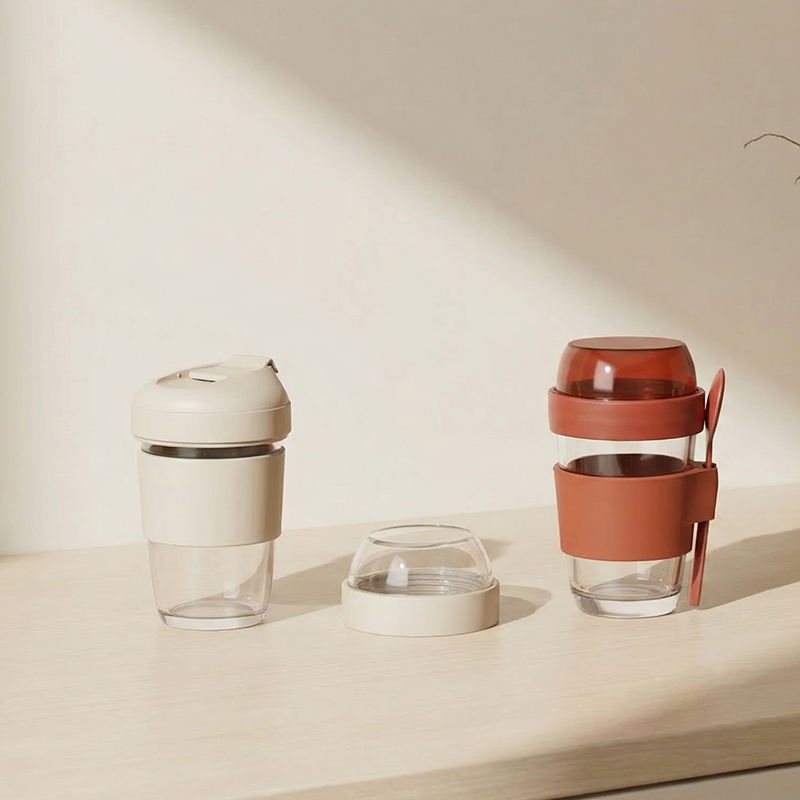 portable yogurt glass cup with unboxing experience for ESG & Corporate Wellness Procurement